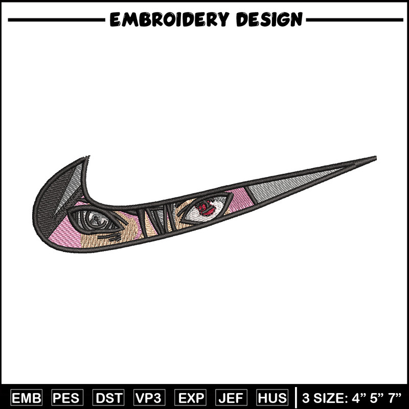 Nike sasuke eyes embroidery design, Naruto embroidery, Nike design,Embroidery file,Embroidery shirt,Digital download.jpg