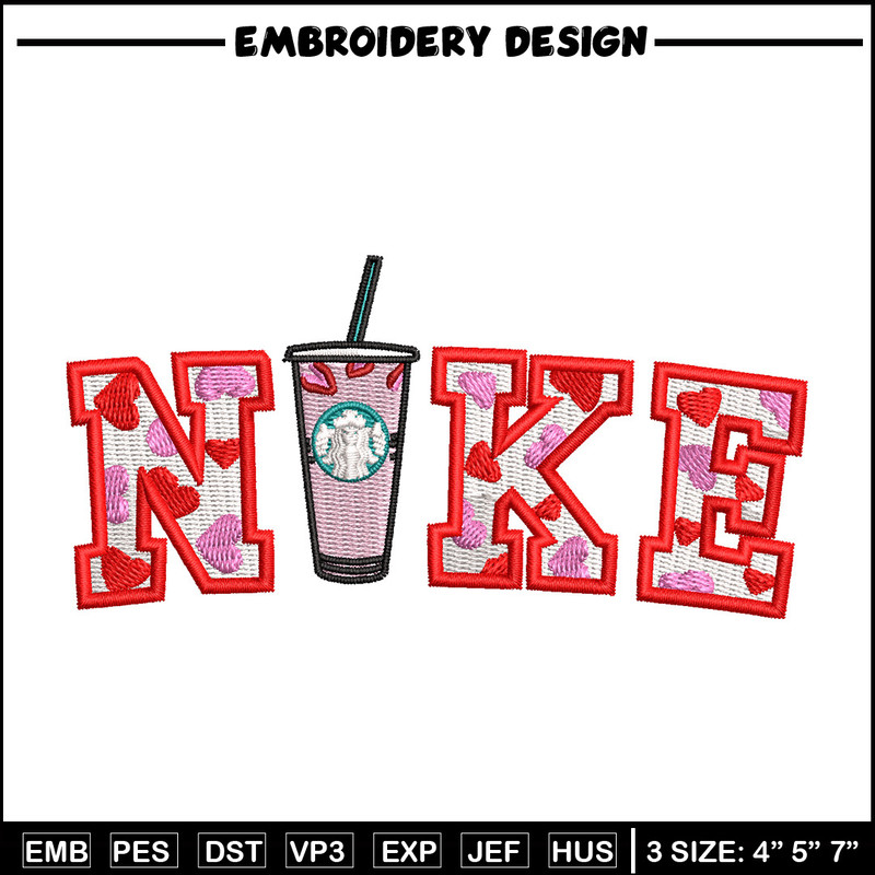Nike starbuck embroidery design, Starbuck embroidery, Nike design, Embroidery shirt, Embroidery file,Digital download.jpg