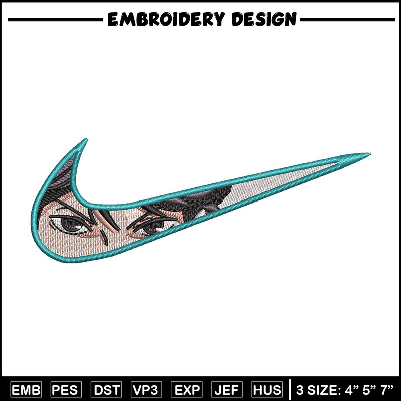 Nike x anime eyes embroidery design, Anime embroidery, Embroidery file,Embroidery shirt, Nike design,Digital download.jpg