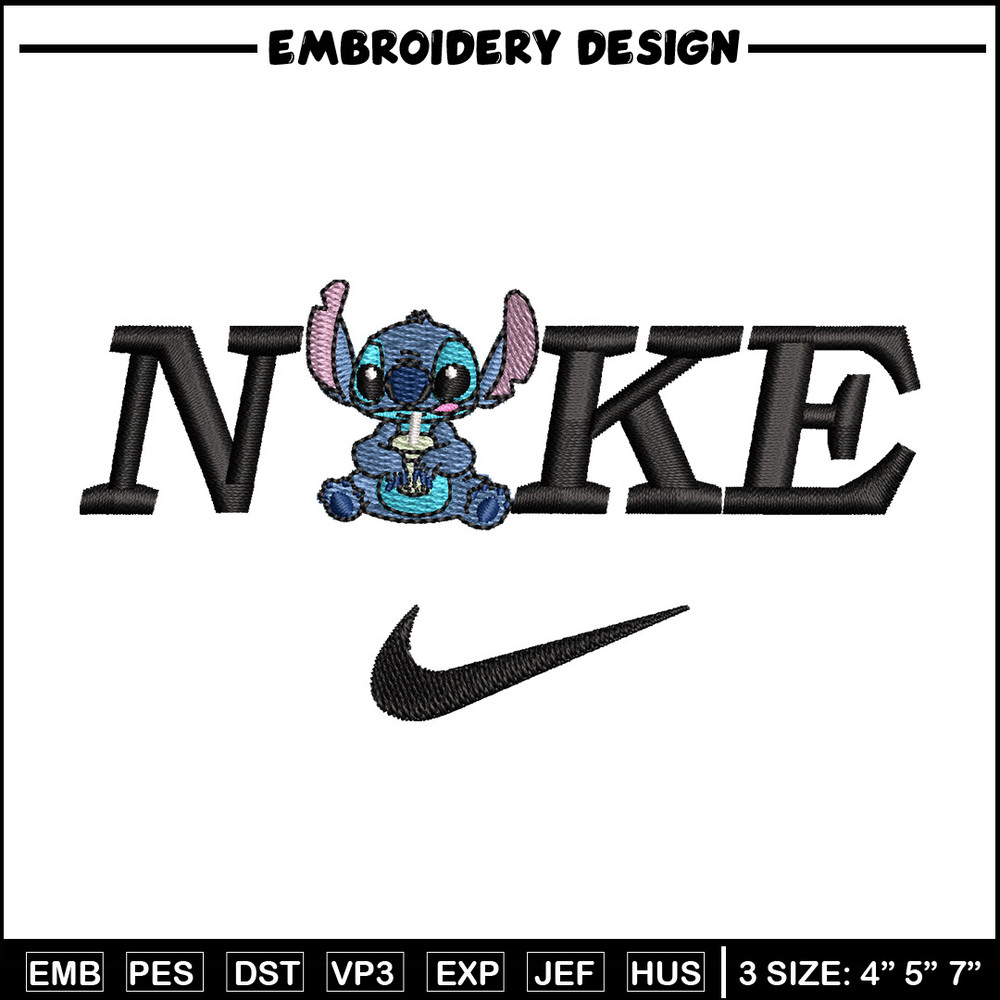 Nike x stitch embroidery design, Stitch embroidery, Nike design, Embroidery shirt, Embroidery file, Digital download.jpg