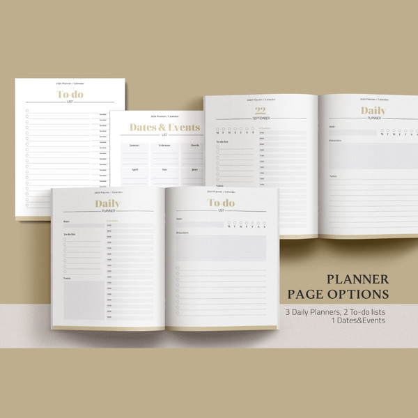 2024 Planner template, 2024 Monthly calendar template, Editable Canva template (4).jpg