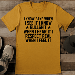i know fake when i see it i know tee
