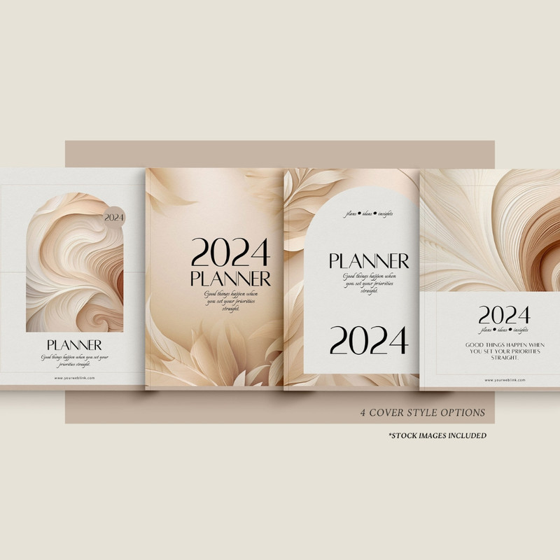 Editable Planner 2024 template, 2024 Monthly calendar template, Canva template (3).jpg