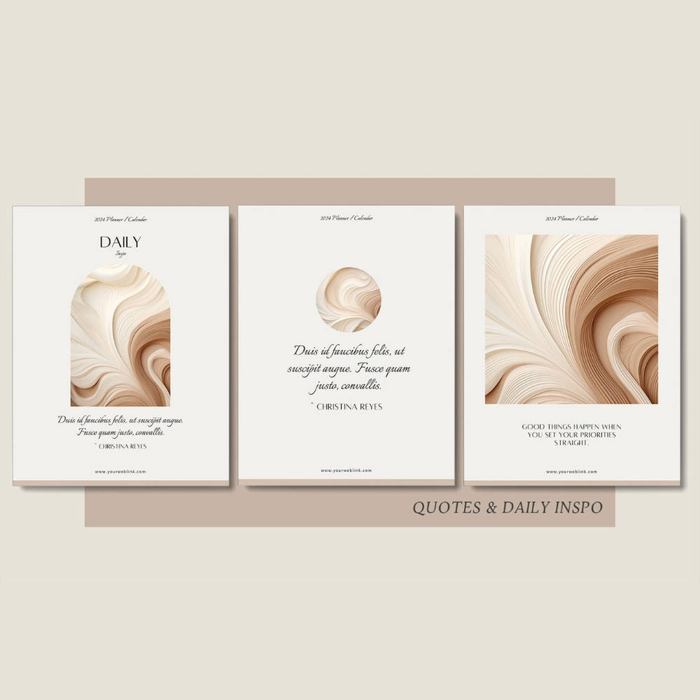 Editable Planner 2024 template, 2024 Monthly calendar template, Canva template (9).jpg