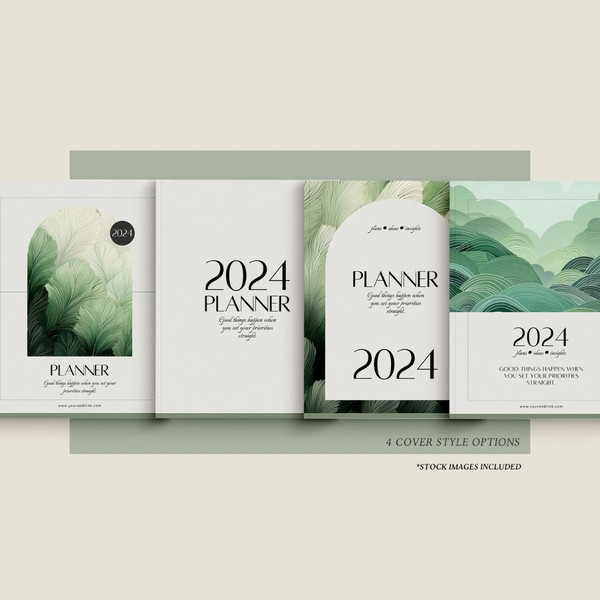 Customizable Planner 2024 template, Editable 2024 Monthly calendar template, Canva template (3).jpg