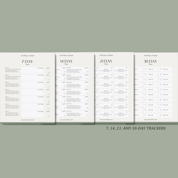 Customizable Planner 2024 template, Editable 2024 Monthly calendar template, Canva template (8).jpg