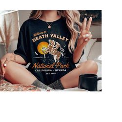 death valley national park shirt, retro vintage cowgirl tshirt, boho california nevada souvenir, trendy western tee camp