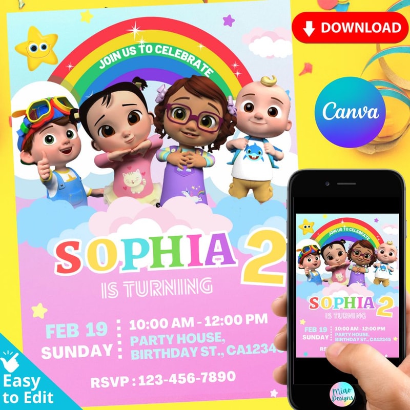 Cocomelon_Girl_Cece_Invitation_Template .jpg