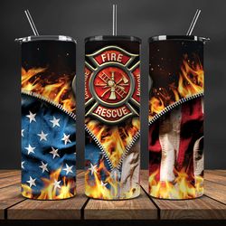 Firefighter Tumbler Wrap , Fire Rescue Fireman 51