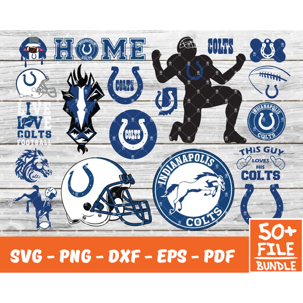 Indianapolis Colts Svg , Football Team Svg, Cricut, Digital | Inspire ...