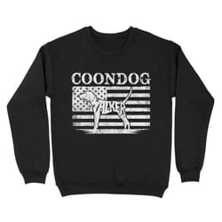 coonhound dog american flag shirt, mens coon dog gift, walker coonhound lover, hunting dog standard sweatshirt fsd2346d0