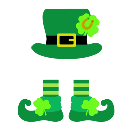 leprechaun foots with hat saint patrick, saint patricks day svg, st. patrick's day svg, shamrock svg, instant download