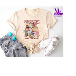 kindness grows from within t-shirt, disney floral princess group shirt, princess shirt, disneyworld shirt, disney family
