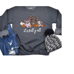It's Fall Y'all Sweatshirt, Fall Barn Animals Sweater, Retro Fall Animals Shirt, Tis The Season Tee, Autumn Crewneck, Th