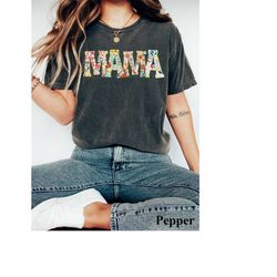 comfort colors floral mama shirt, mom shirt, mama tshirt, mother's day shirt, fall shirt women, mama tee, mom gift, retr