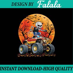 skeleton monster truck moon png, halloween skeleton png, halloween candy png, happy halloween png, digital download