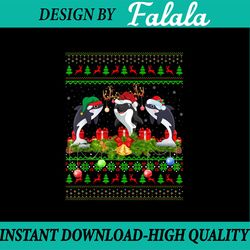 orca christmas png, killer whale ugly xmas png, orca lover christmas png, merry orcamas, winter 2021, whale christmas