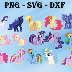 color pony svg, bundles my little pony svg, png,dxf, pdf, jpg...