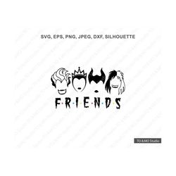 halloween svg, evil queen svg, ursula svg, maleficent svg, cruella svg, cricut, silhouette cut files