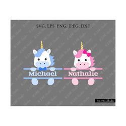 unicorn svg, unicorn split svg, cute unicorn svg, unicorn boy svg, unicorn clip art, cricut, silhouette cut file chevron