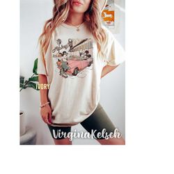 comfort colors vintage mickey cafe 50s shirt, disney shirt, disneyworld shirt, retro disney trip shirt, family trip shir
