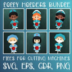 Nurse Lollipop Holder Bundle | Paper Craft Templates SVG | Sucker holder