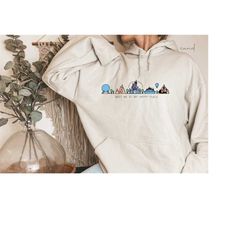 disney meet me at my happy place sweatshirt, disney world and disneyland hoodie, disney trip sweatshirt, family vacation