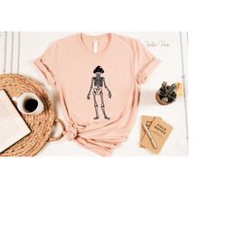 skeleton mushroom shirt, cottagecore shirt, magic mushroom clothing, botanical shirt, nature lover mushroom, aesthetic m