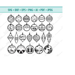 christmas toys svg, christmas tree decoration svg, new year decor christmas ball, christmas svg, christmas balls clipart