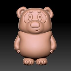3D Model STL CNC Router and 3D Printing file Figurine Winnie the Pooh