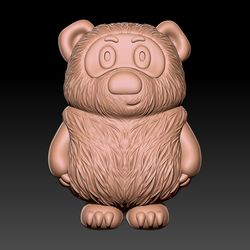 3D Model STL CNC Router and 3D Printing file Statuette Winnie the Pooh