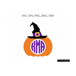 halloween monogram pumpkin svg, pumpkin svg, halloween svg, monogram svg, pumpkin clipart, thanksgiving svg, cricut, sil