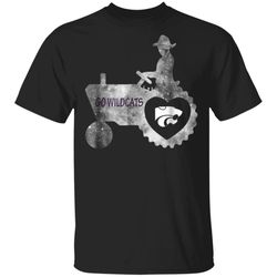 kansas state wildcats farmer galaxy love tractor tshirt