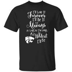 kansas state wildcats forever always tshirt apparel