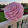 Bride giant rose pink, Kentucky derby hat, wedding headdress.jpg