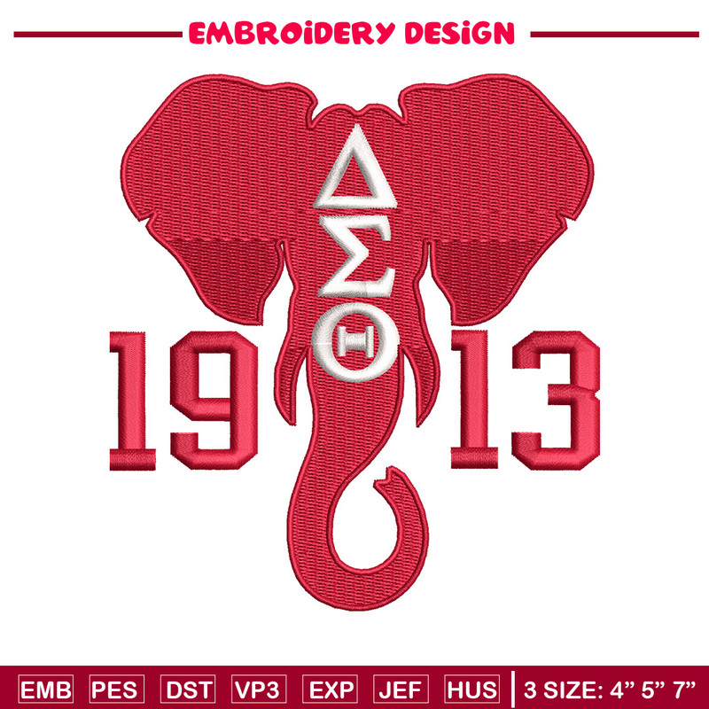 1913 elephant embroidery design, Logo embroidery, Embroidery file, Embroidery shirt, Emb design, Digital download.jpg
