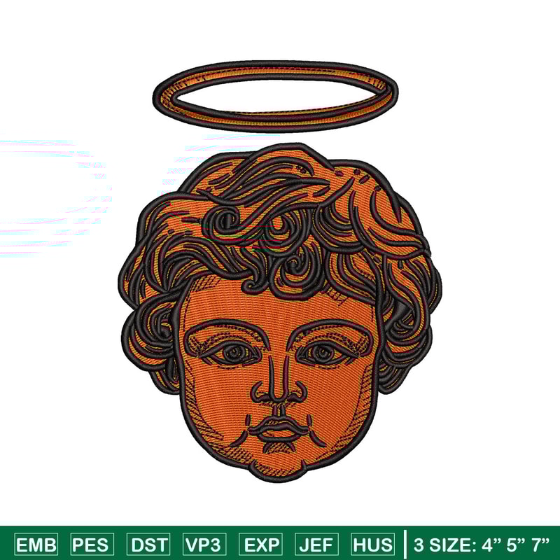 Angel baby embroidery design, Angel embroidery, Embroidery file, Embroidery shirt, Emb design, Digital download.jpg