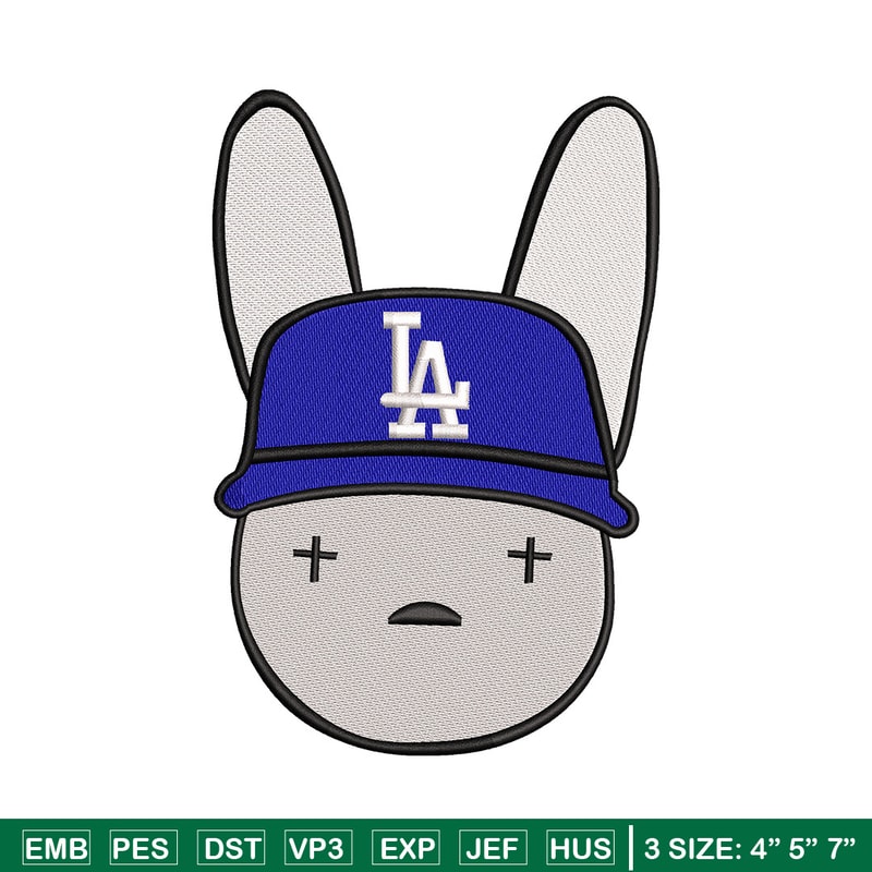 Bad bunny embroidery design, Bunny embroidery, Embroidery file, Embroidery shirt, Emb design, Digital download.jpg