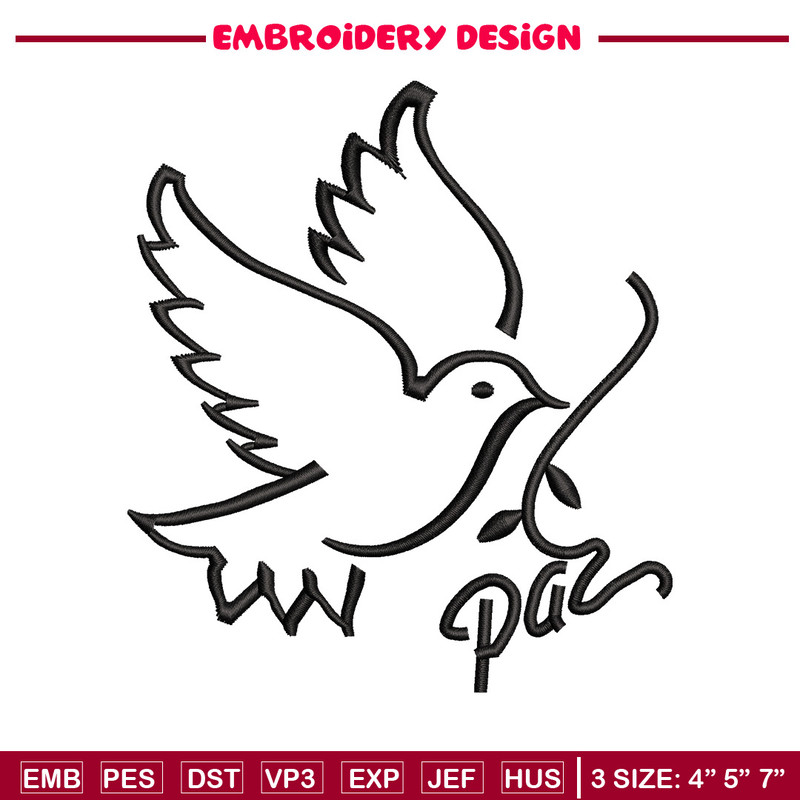 Bird logo embroidery design, Bird embroidery, Embroidery file, Embroidery shirt, Emb design, Digital download.jpg