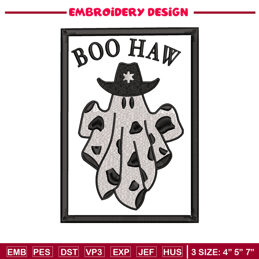 Boo haw embroidery design, Boo halloween embroidery, Embroidery file, Embroidery shirt, Emb design, Digital download.jpg