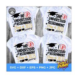 she understood the assignment svg, we understood the assignment svg i understood svg he understood svg class of 2023 bun