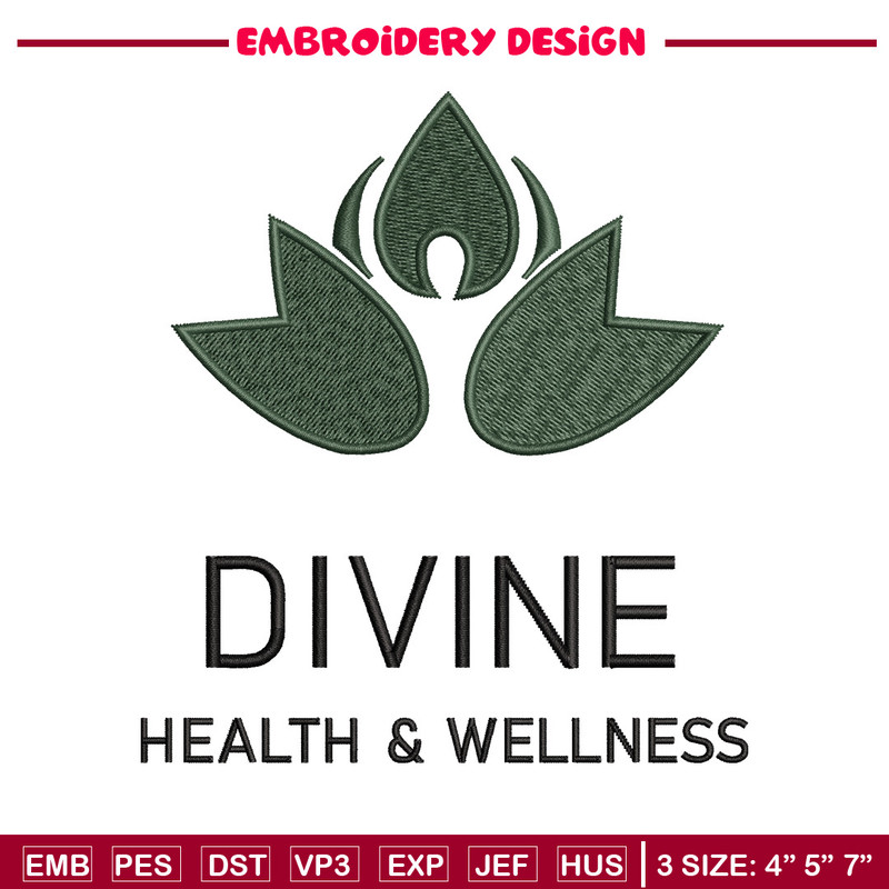 Divine logo embroidery design, Logo embroidery, Embroidery file, Embroidery shirt, Emb design, Digital download.jpg