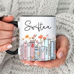taylors version swiftea black handle mug, swiftie gifts, swiftie mug, swiftie coffee color mug, swiftie fan gift,swiftea