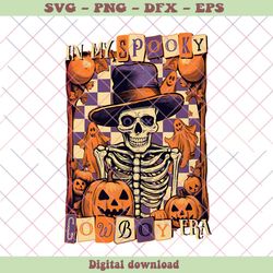 Western Halloween In My Spooky Cowboy Era PNG Download