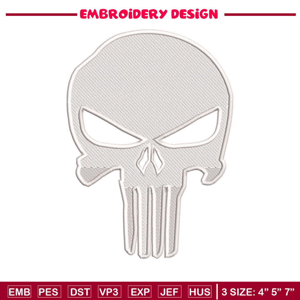 Head skeleton embroidery design, Skeleton embroidery, Emb design, Embroidery shirt, Embroidery file, Digital download.jpg