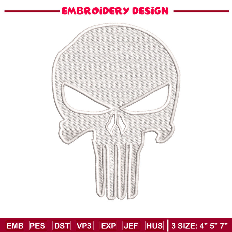 Head skeleton embroidery design, Skeleton embroidery, Emb design, Embroidery shirt, Embroidery file, Digital download.jpg