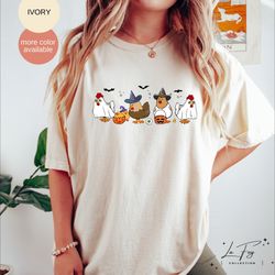 halloween chickens shirt, halloween shirt, ghost chicken shirt, chicken comfort colors shirt, spooky chicken, chicken lo