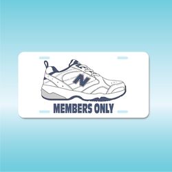 new balance members only license plate, funny dad gift ideas, dad garage decor, dad man cave decor, funny grandpa gifts,