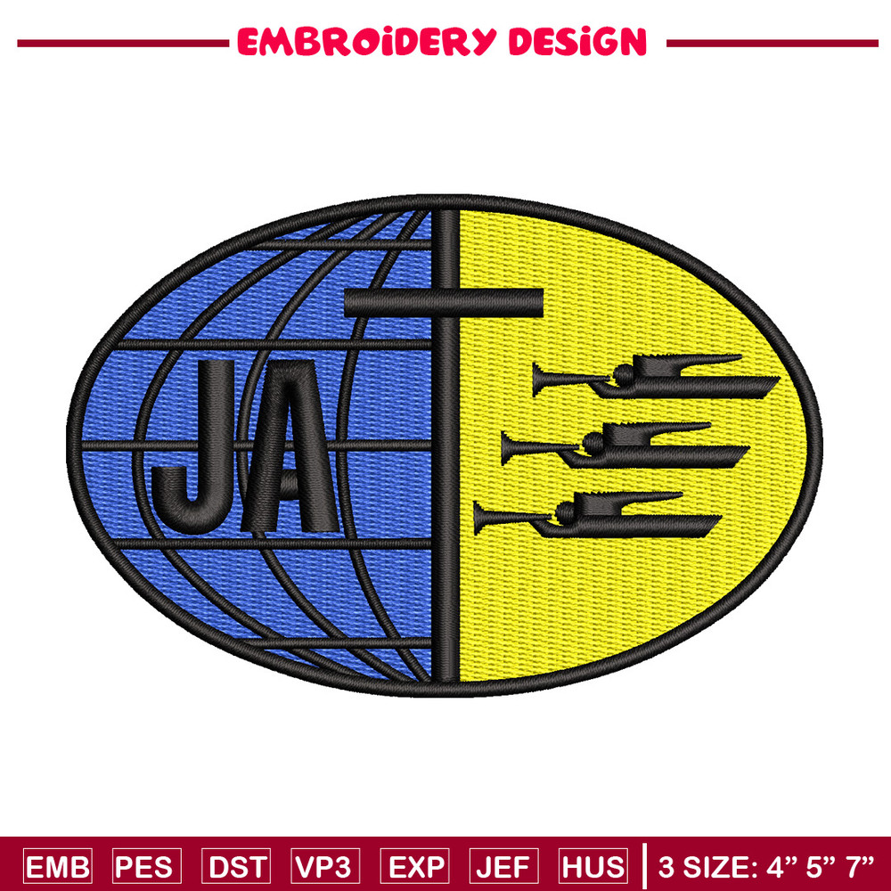 Ja logo embroidery design, Logo embroidery, Embroidery file, Embroidery shirt, Emb design, Digital download.jpg