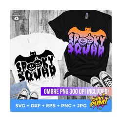 spooky squad svg, kids halloween svg, trick or treat costume, halloween shirt svg, png, jpg, eps, dxf, spooky squad cut